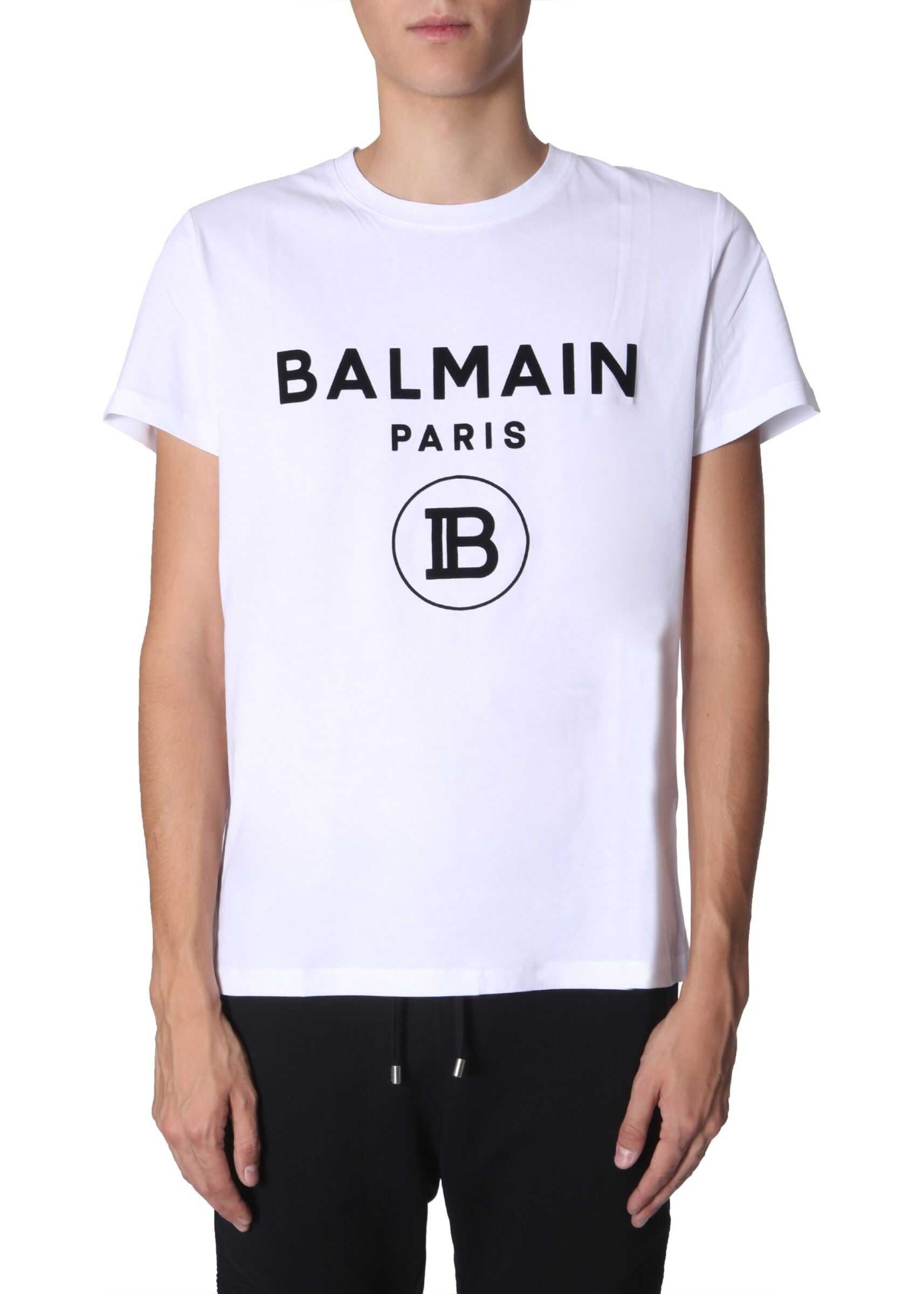 Balmain Round Neck T-Shirt WHITE