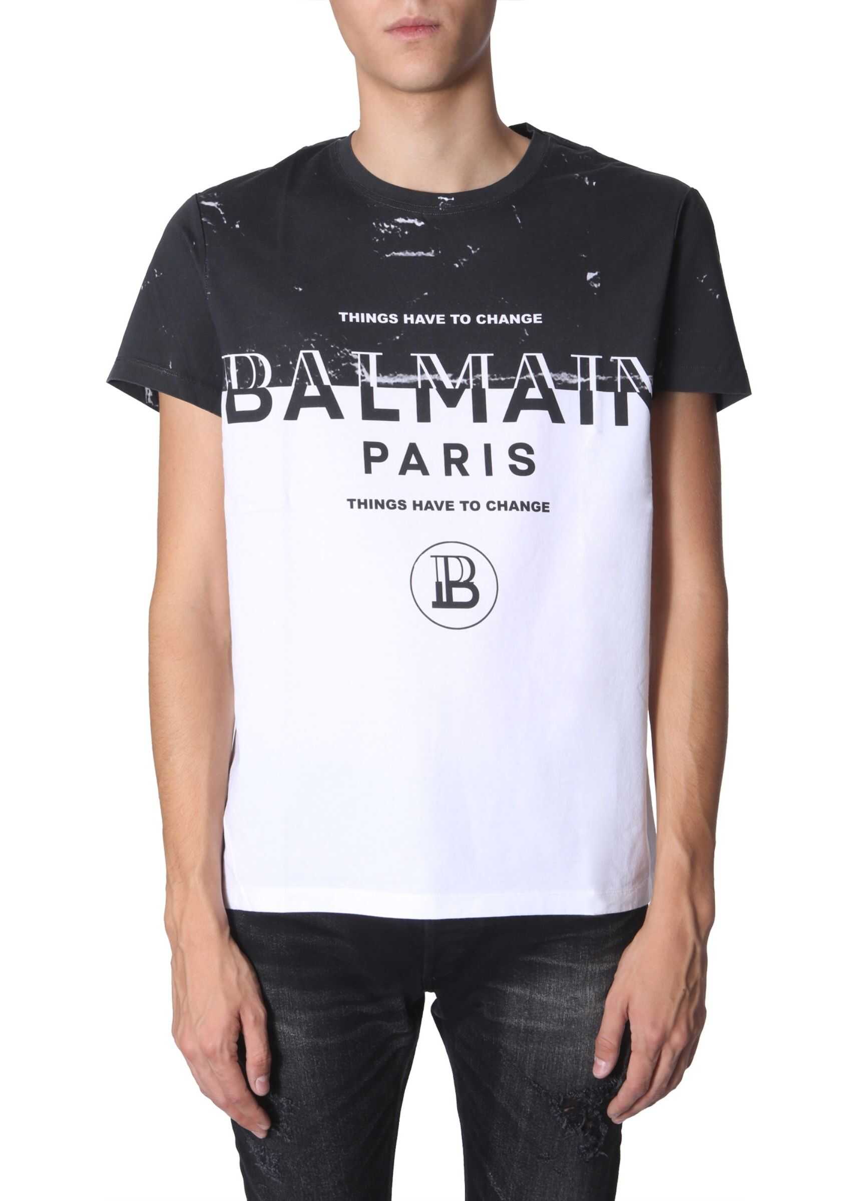 Balmain Round Neck T-Shirt BLACK