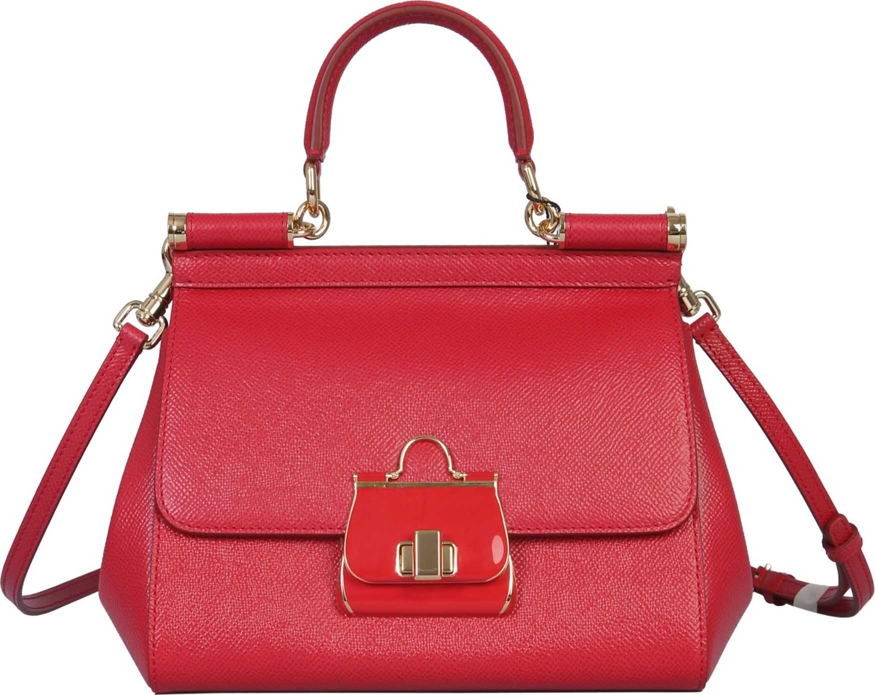Dolce & Gabbana Medium Sicily Bag RED