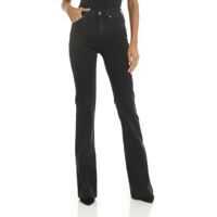 Blugi evazati Frida Flared Jeans In Black Femei