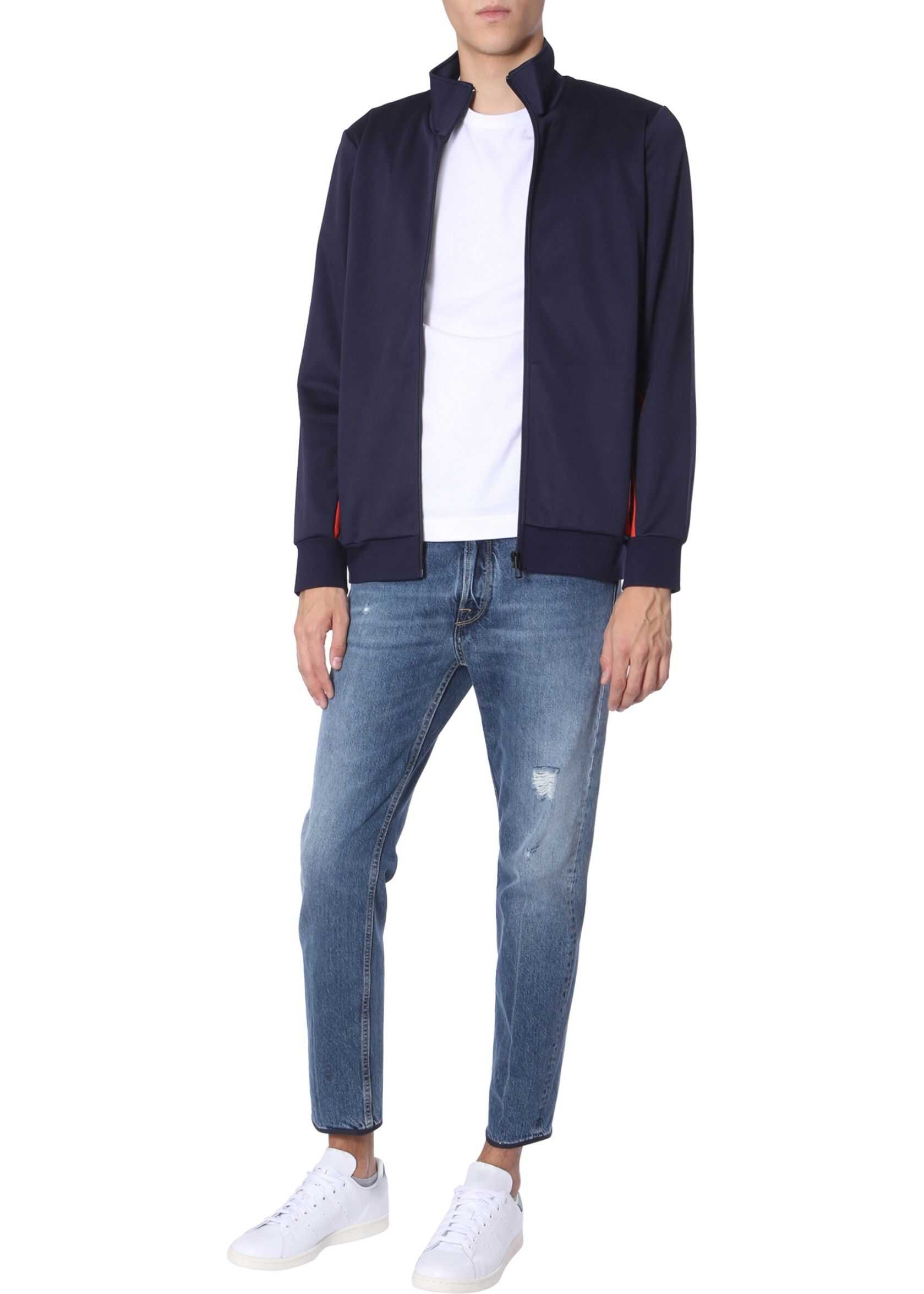 Bluza PS by Paul Smith Zip Sweatshirt BLUE