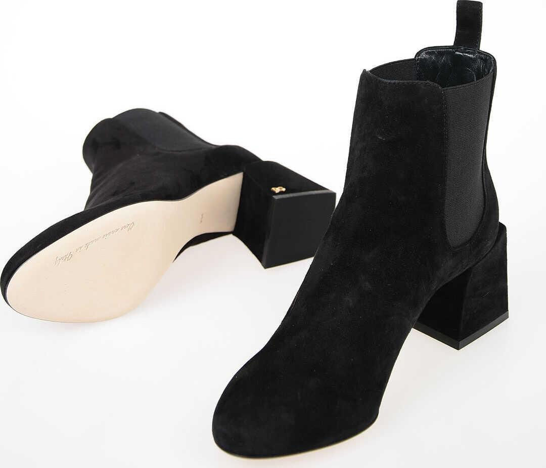 Dolce & Gabbana 6cm Suede Leather VALLY Boots BLACK