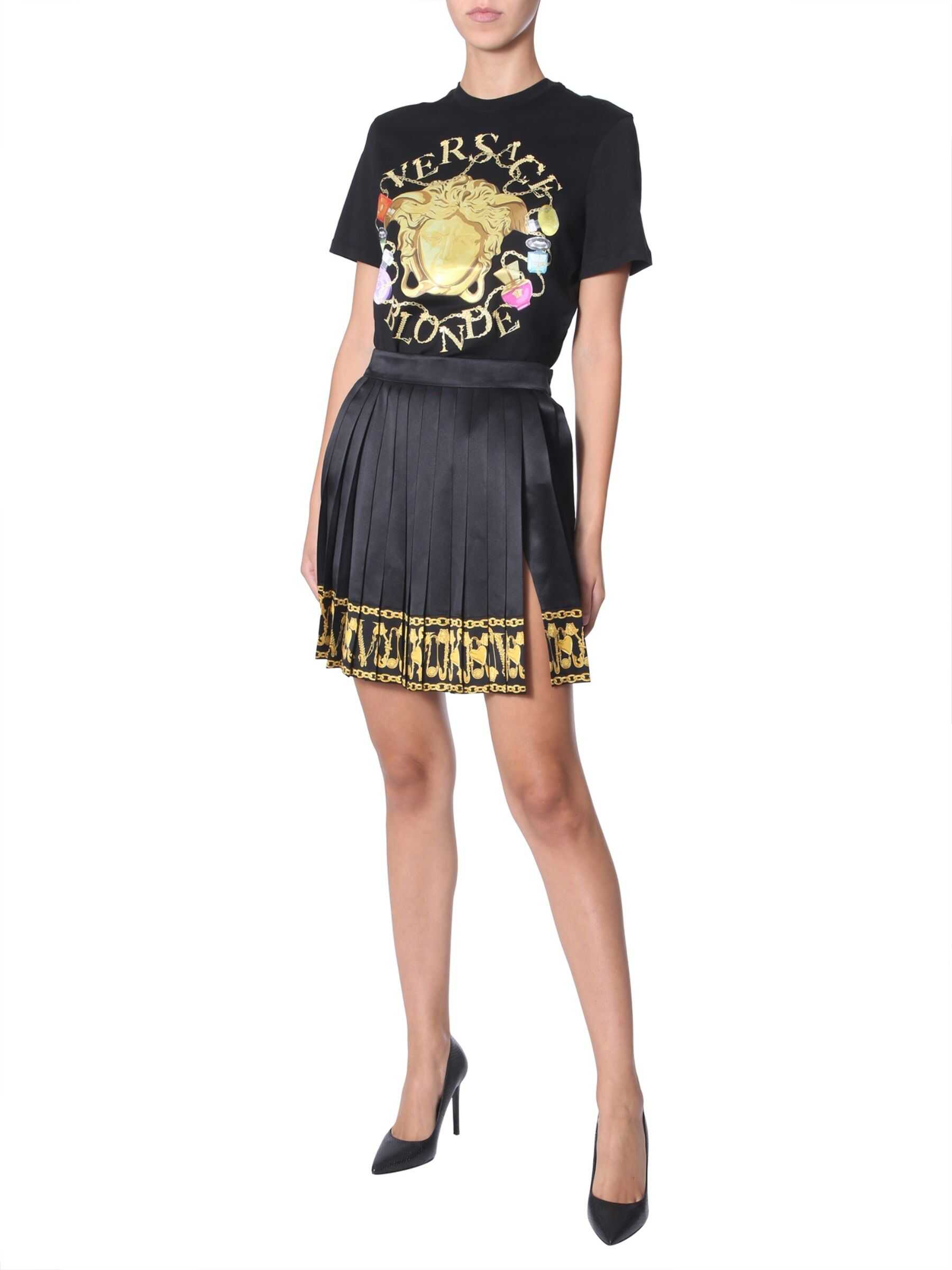 Versace Pleated Skirt BLACK