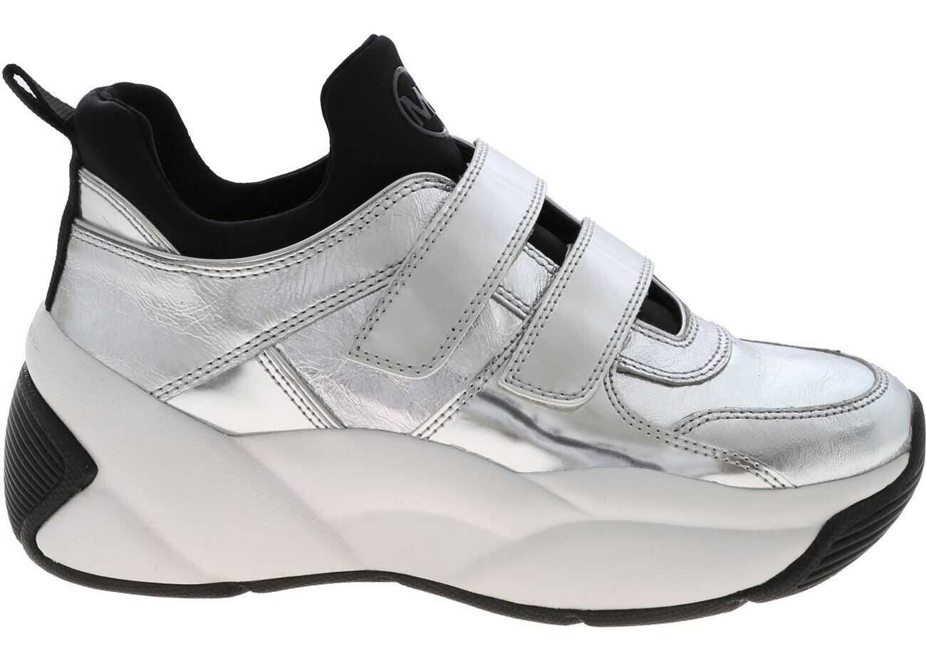 Michael Kors Keeley Trainer Sneakers In Silver Silver