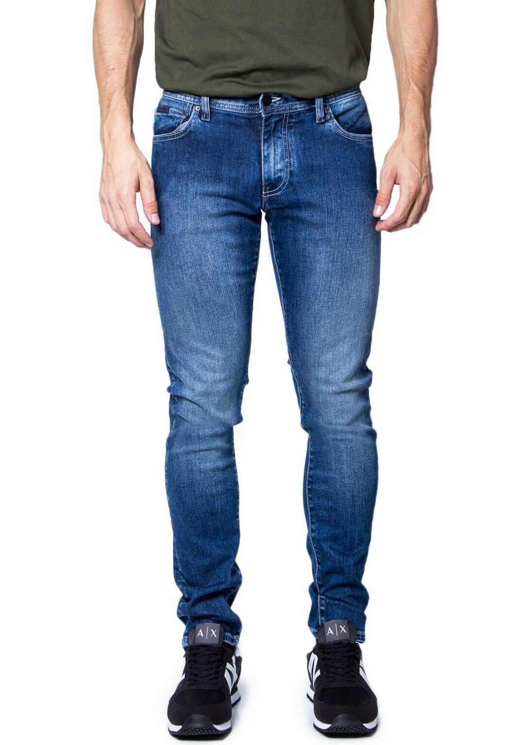 Armani Exchange Cotton Jeans BLUE