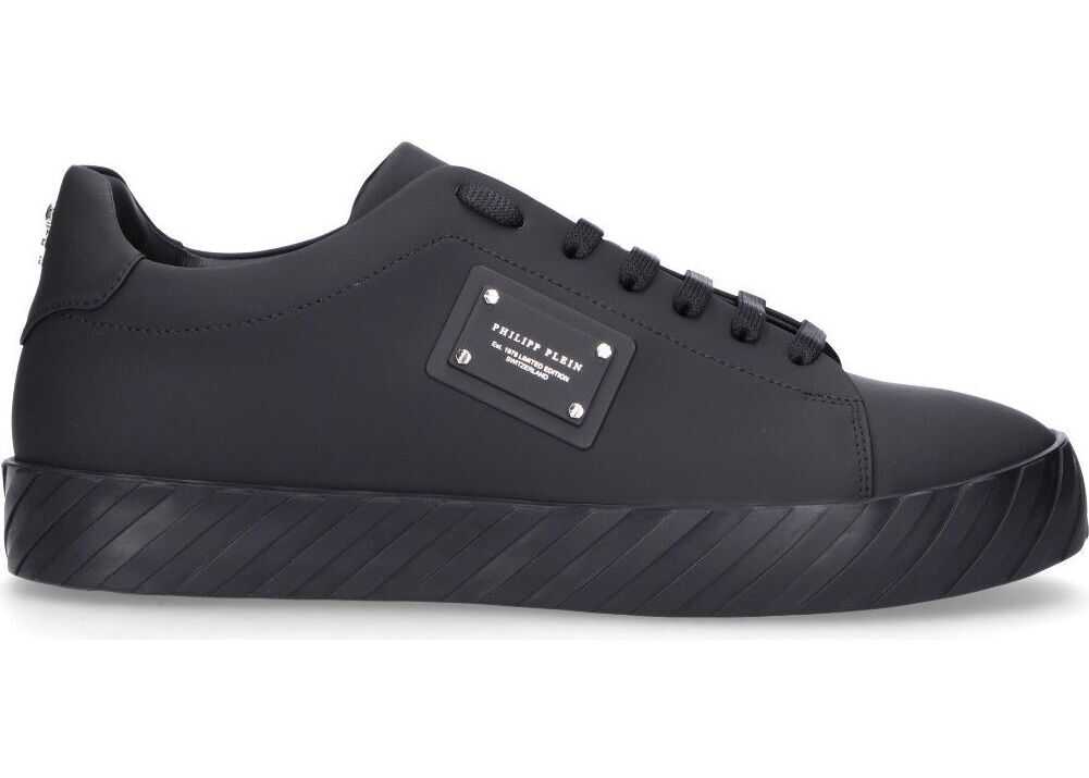 Philipp Plein Leather Sneakers BLACK
