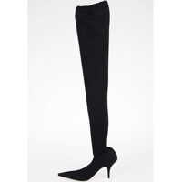 Cizme lungi 8cm Fabric Stretch Boots Femei