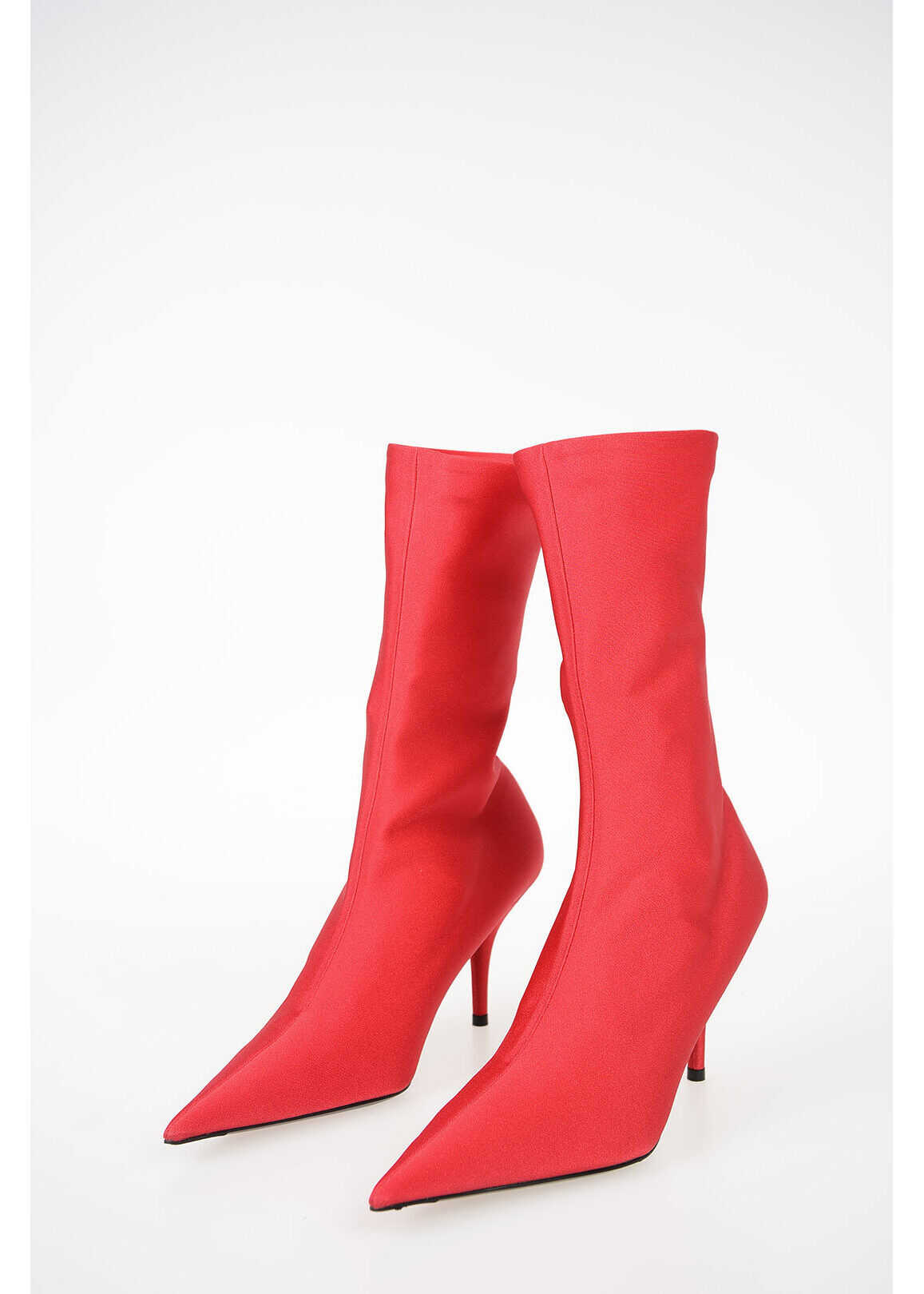 Balenciaga 8cm Fabric Ankle boots RED