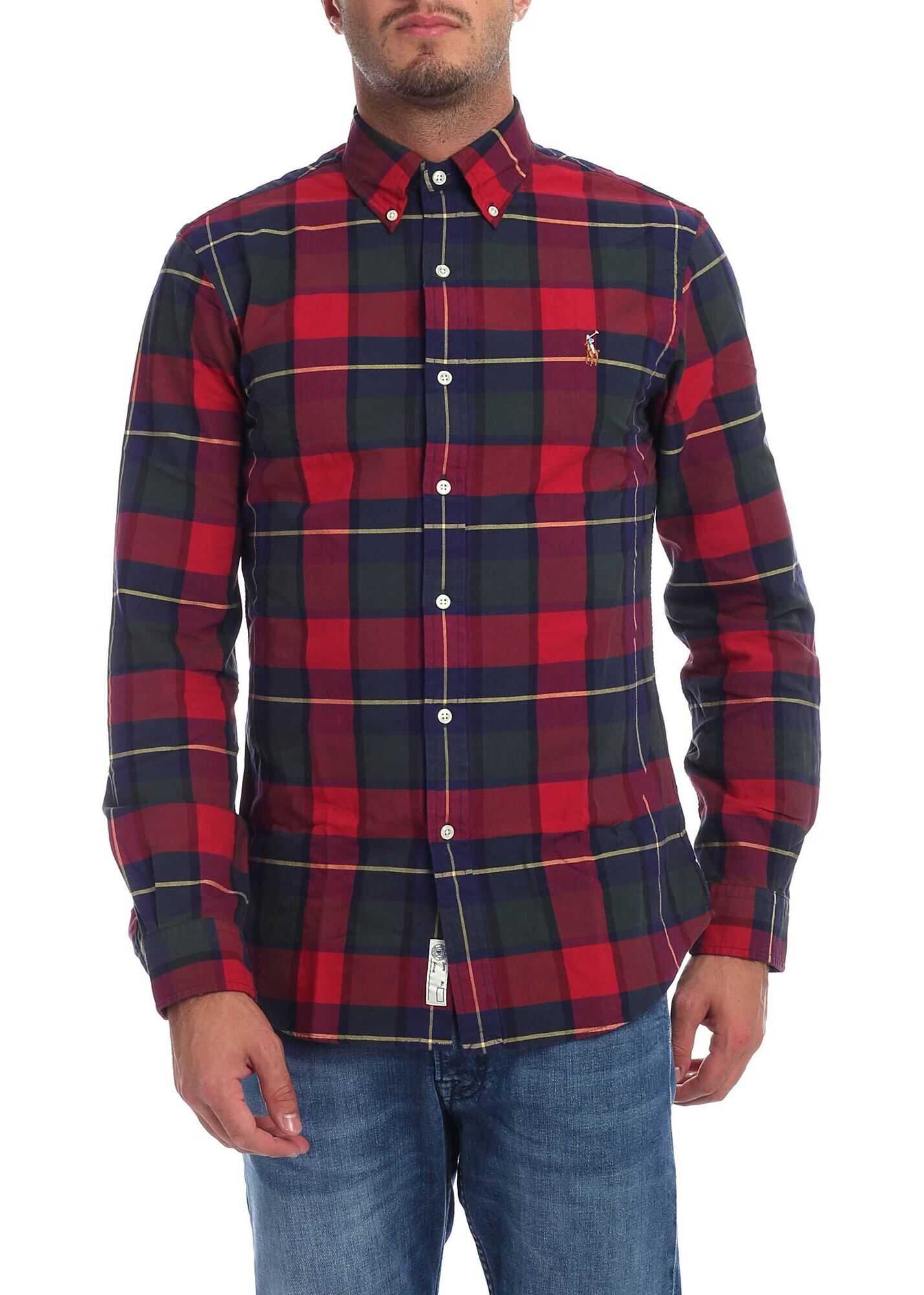 Camasa Ralph Lauren Red Shirt With Tartan Pattern Red