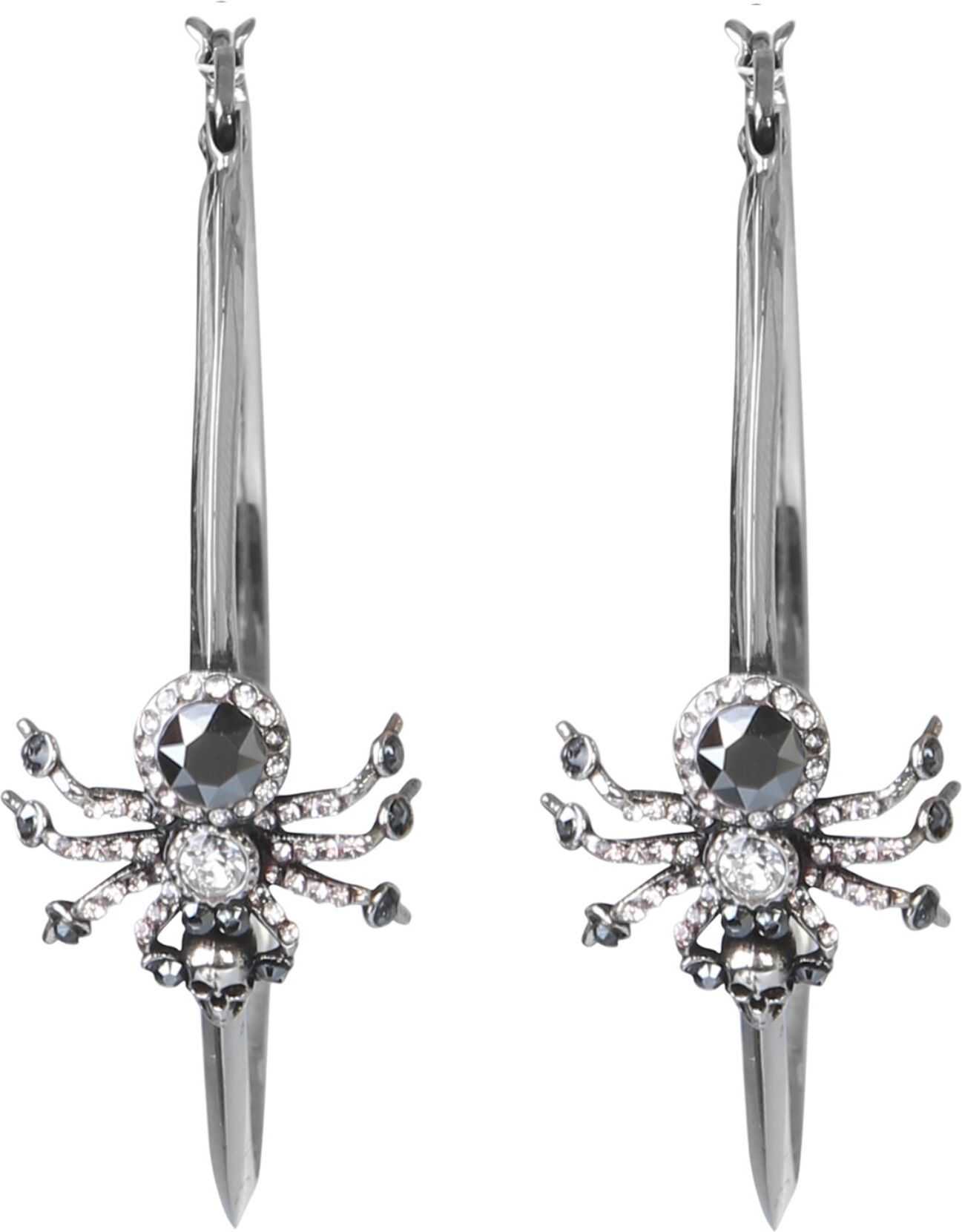 Alexander McQueen Spider Earrings SILVER