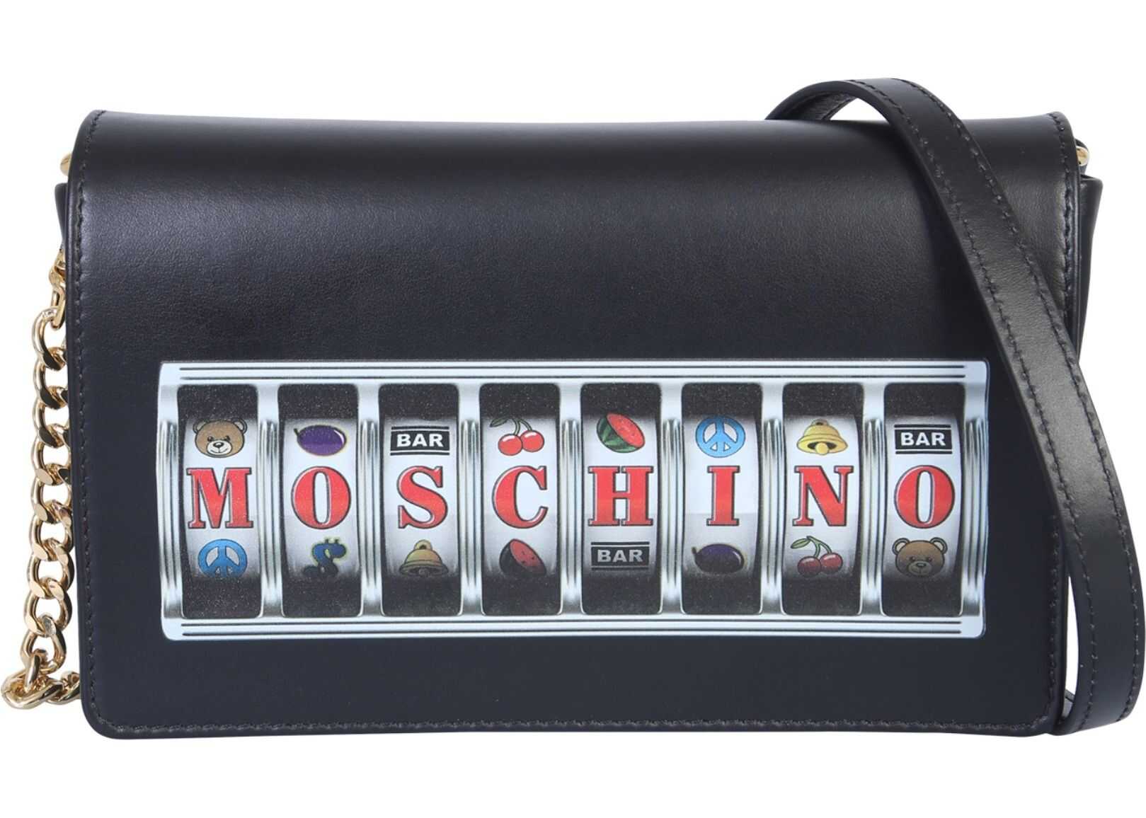 Moschino Machine Slot Bag BLACK
