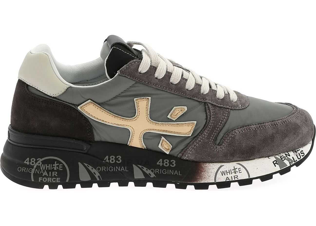 Premiata Mick Sneakers In Shades Of Grey Gray