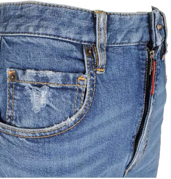 Pantaloni casual DSQUARED2 Tight Cropped S72LB0216 Niebieski Barbati (BM 7043144) 7