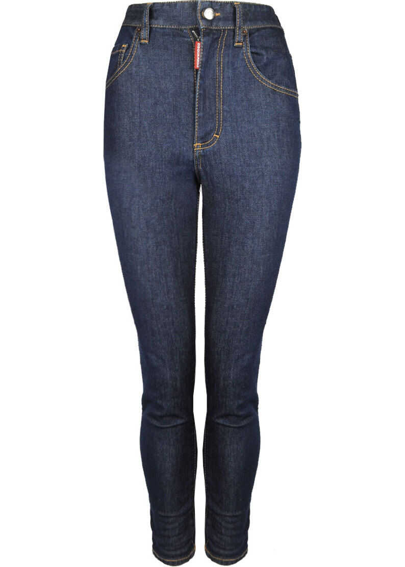 DSQUARED2 Twiggy Jean S75LB0211 Granatowy