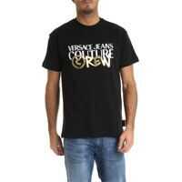 Tricouri Versace Versace Jeans Couture Logo T-Shirt In Black