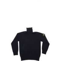 Pulovere casual Blue Turtleneck Pullover With Removable Logo Baieti
