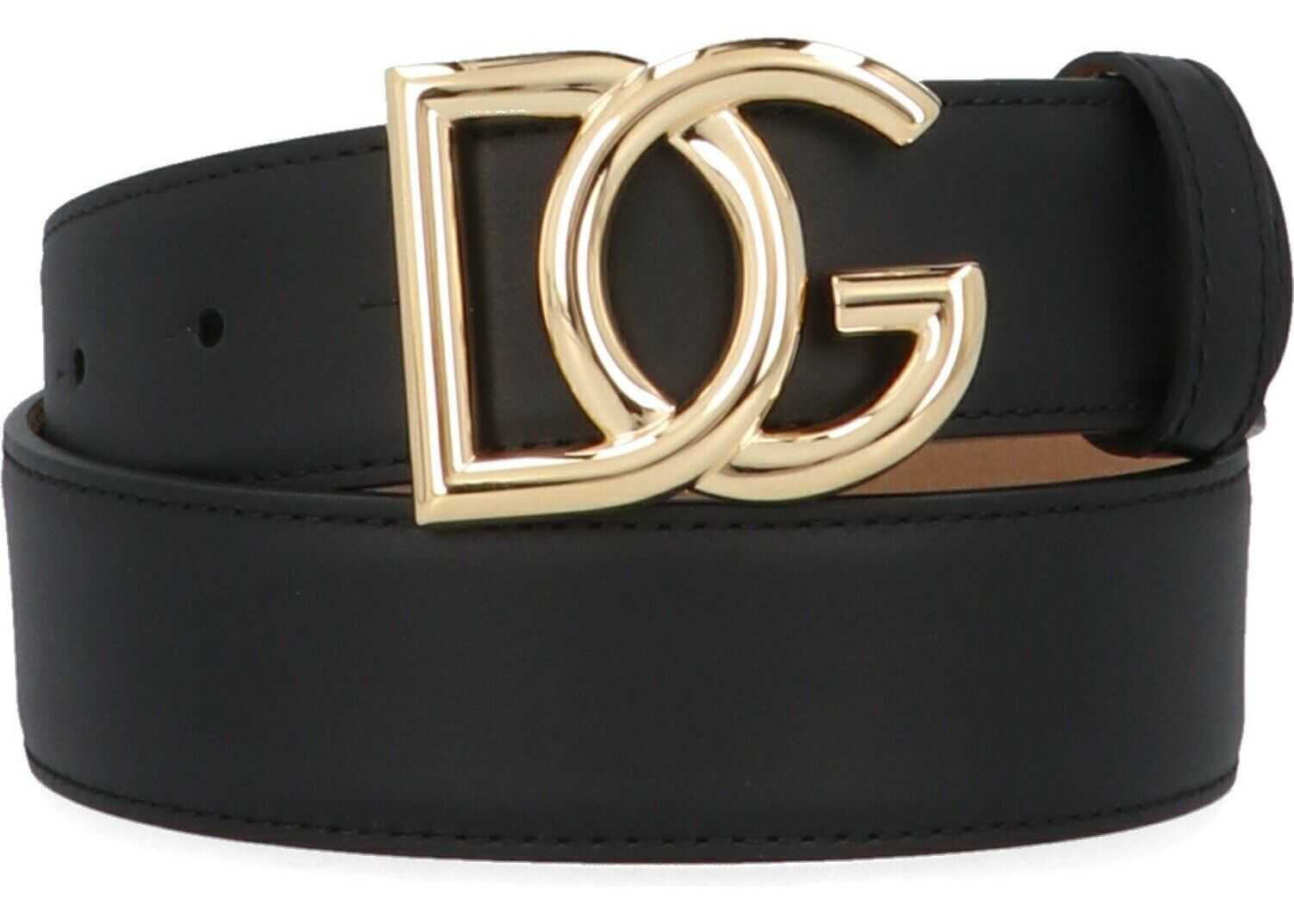 Dolce & Gabbana Leather Belt BLACK