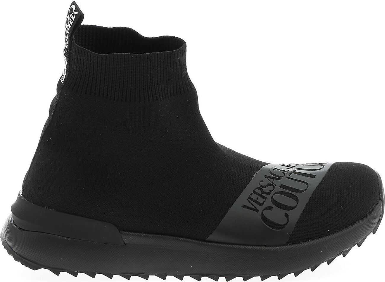 Versace Versace Jeans Couture Socks Sneakers In Black Black