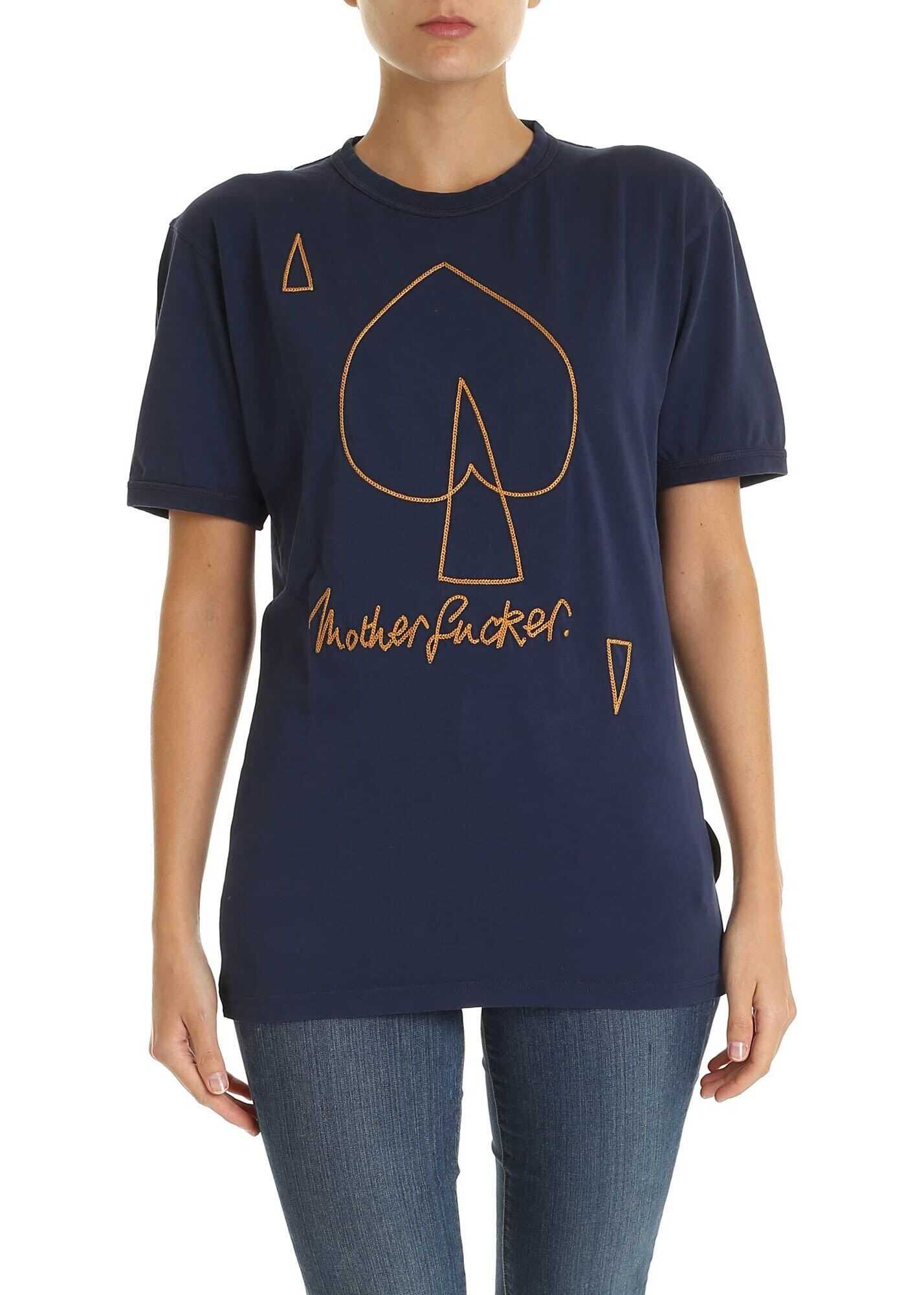 Vivienne Westwood Anglomania New Classic T-Shirt In Blue Blue