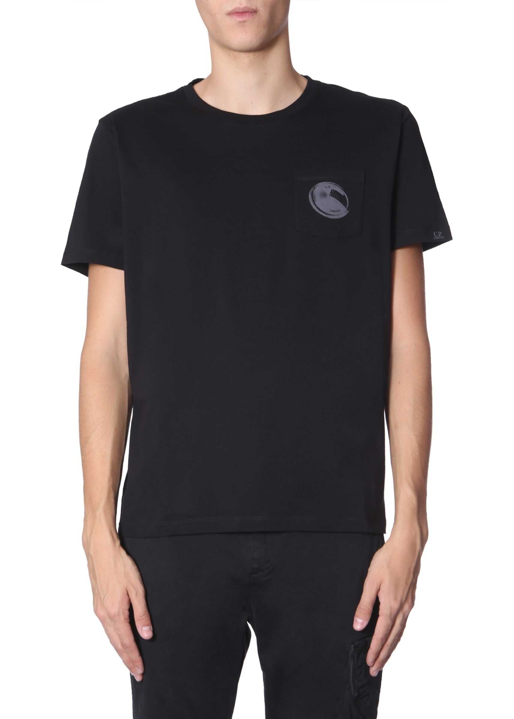 C.P. COMPANY Round Neck T-Shirt BLACK