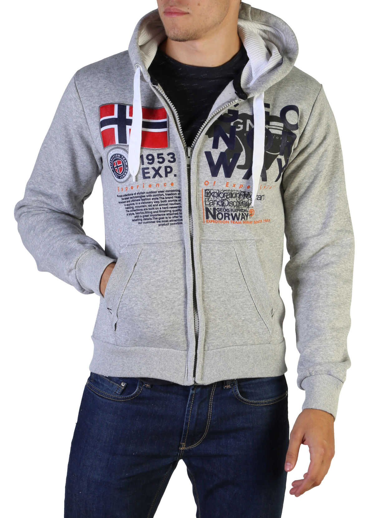 Bluza Geographical Norway Gasado_Man GREY