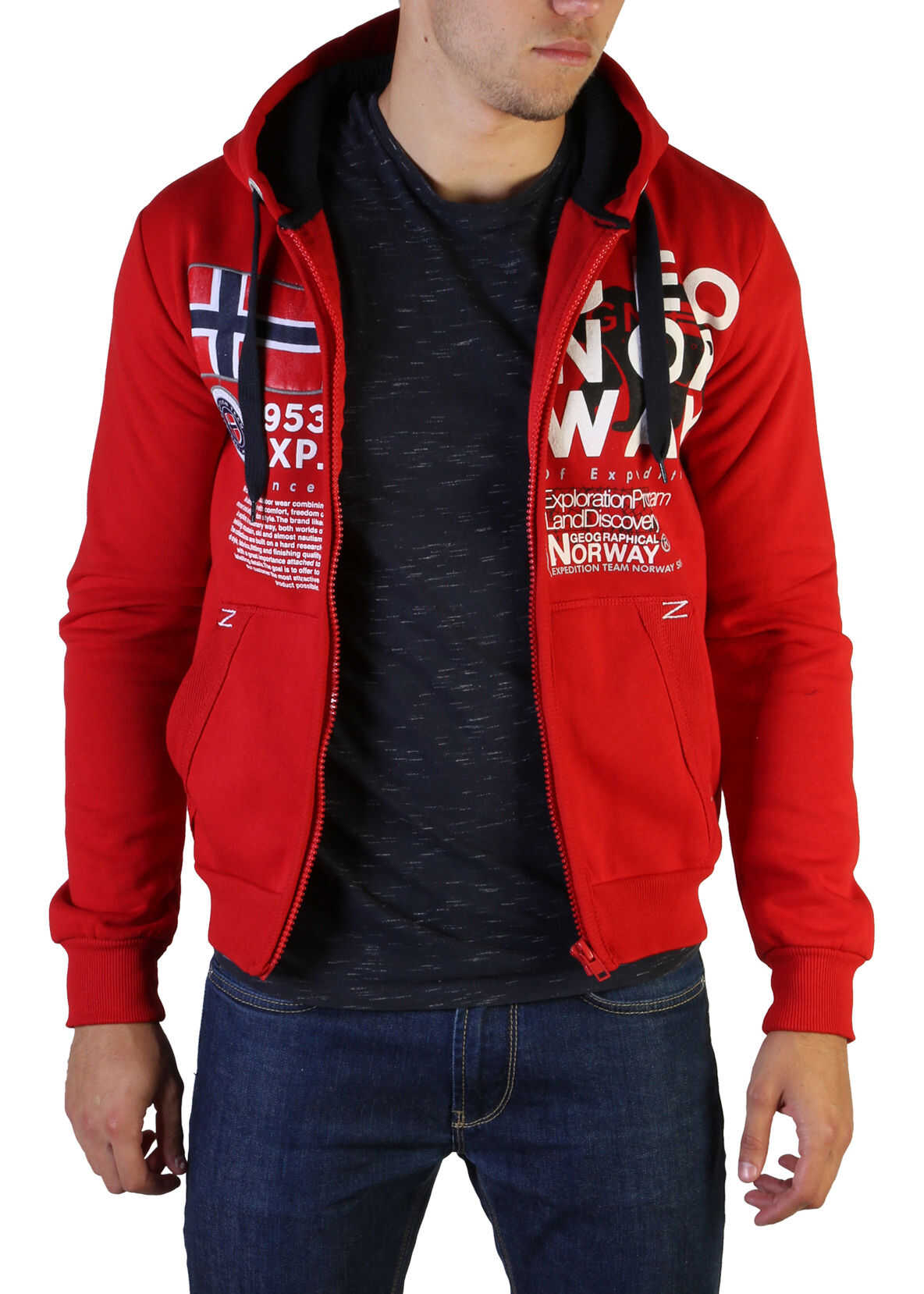 Bluza Geographical Norway Gasado_Man RED