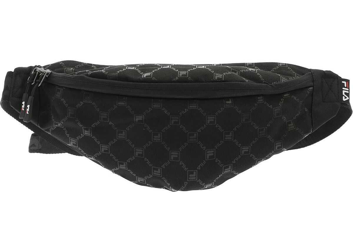 Fila Black Waist Bag With Fila Logo Print Black