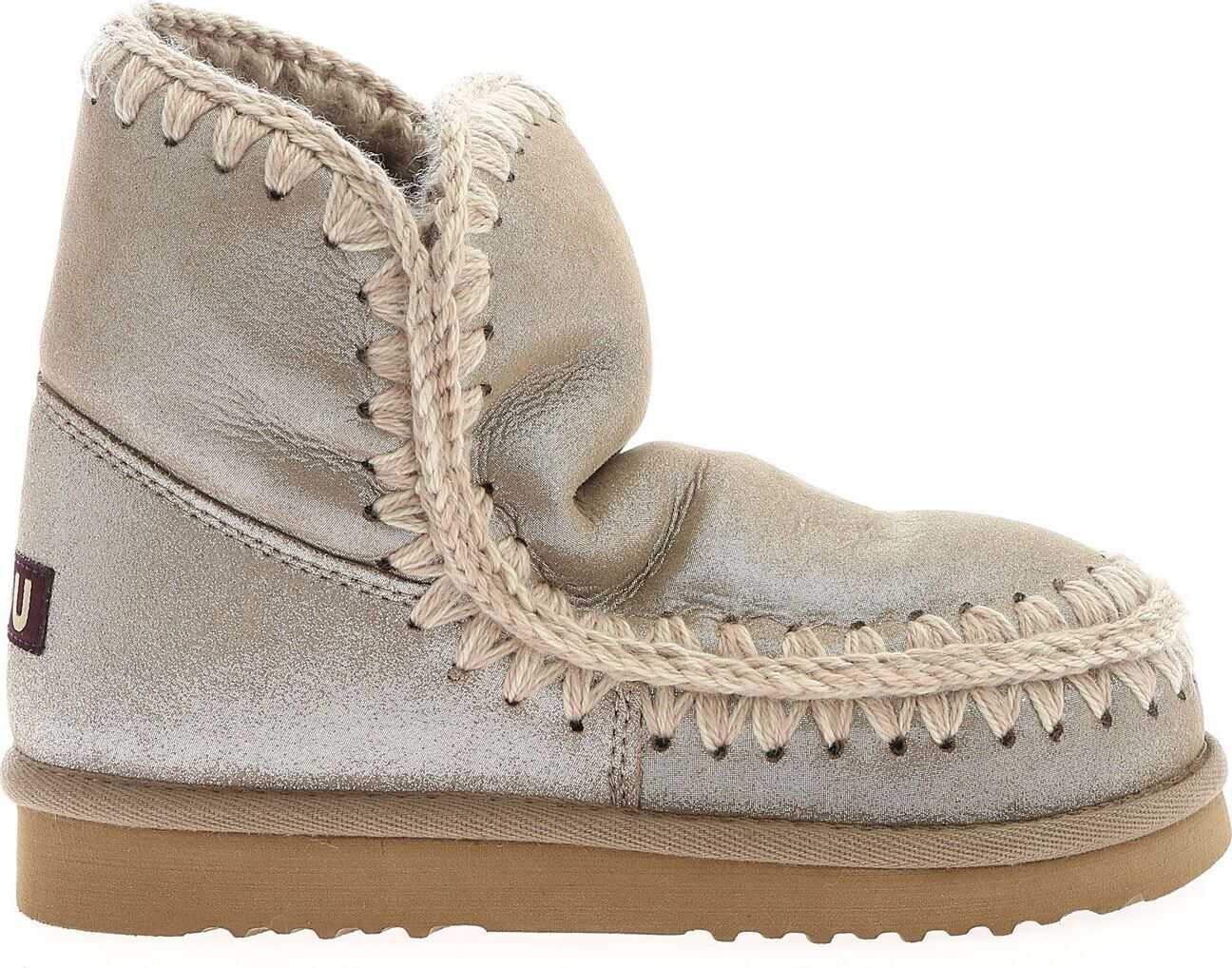 Mou Eskimo 18 Boots In Beige Beige