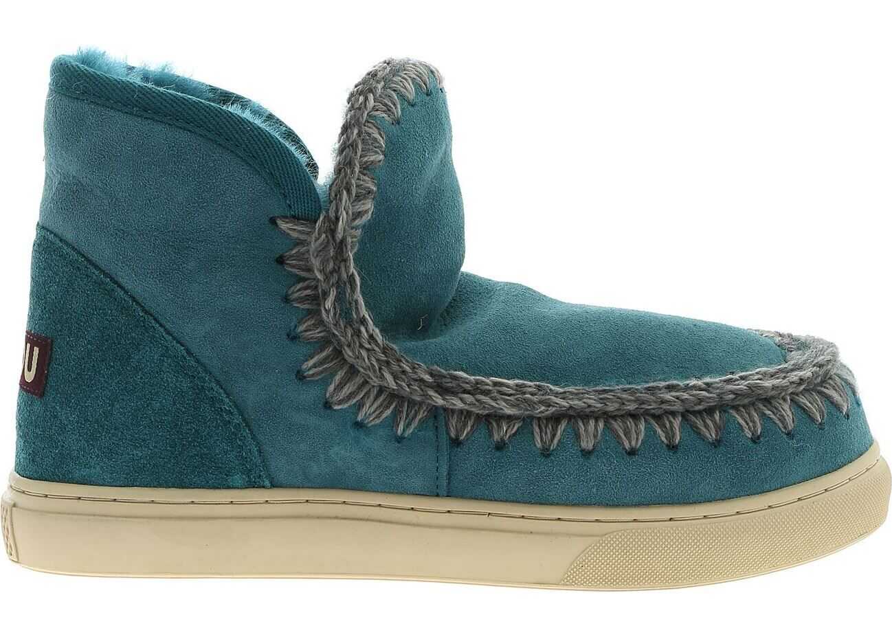Mou Eskimo Boots Sneakers In Teal Color Oil