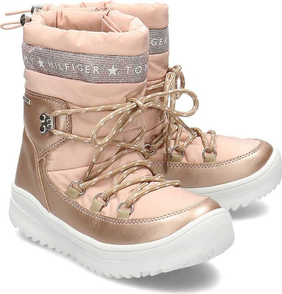 Cizma Tommy Hilfiger Technical Bootie Różowy