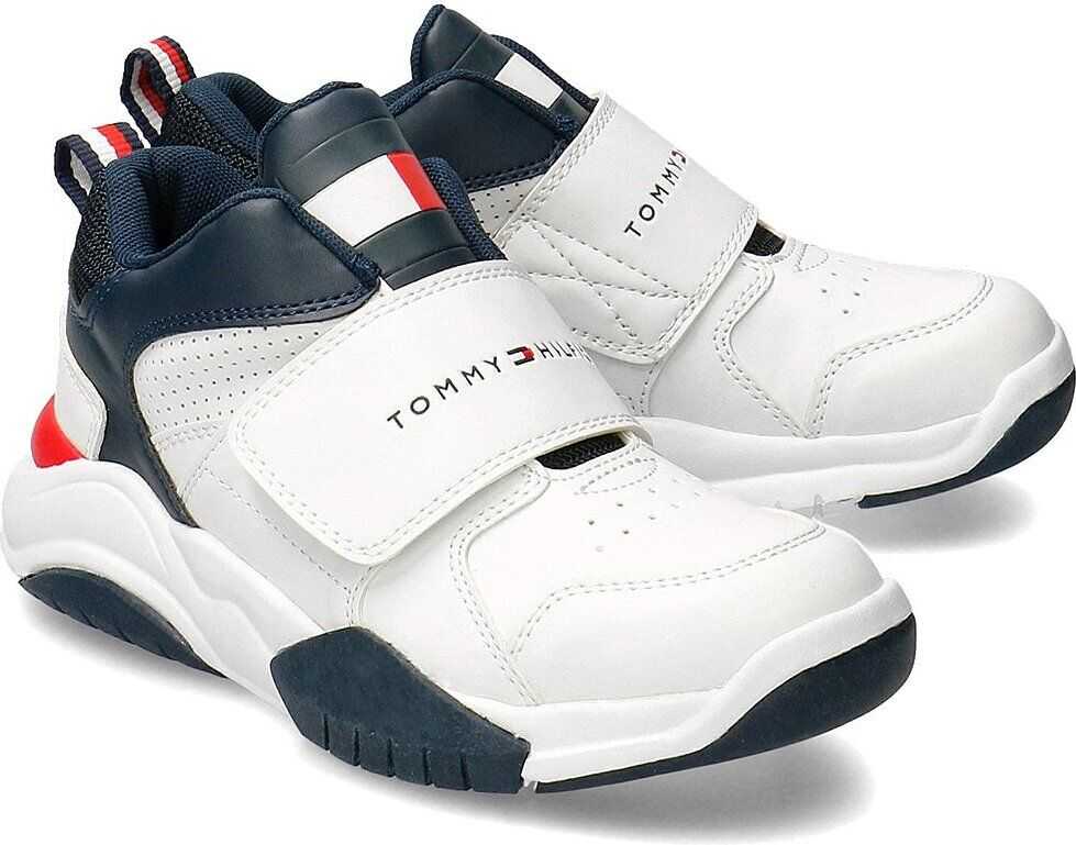 Tommy Hilfiger Mid Cut Velcro Biały