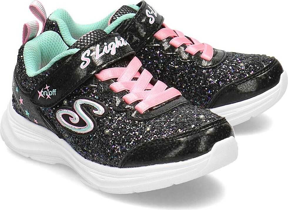 SKECHERS Glitter N\' Glow Czarny