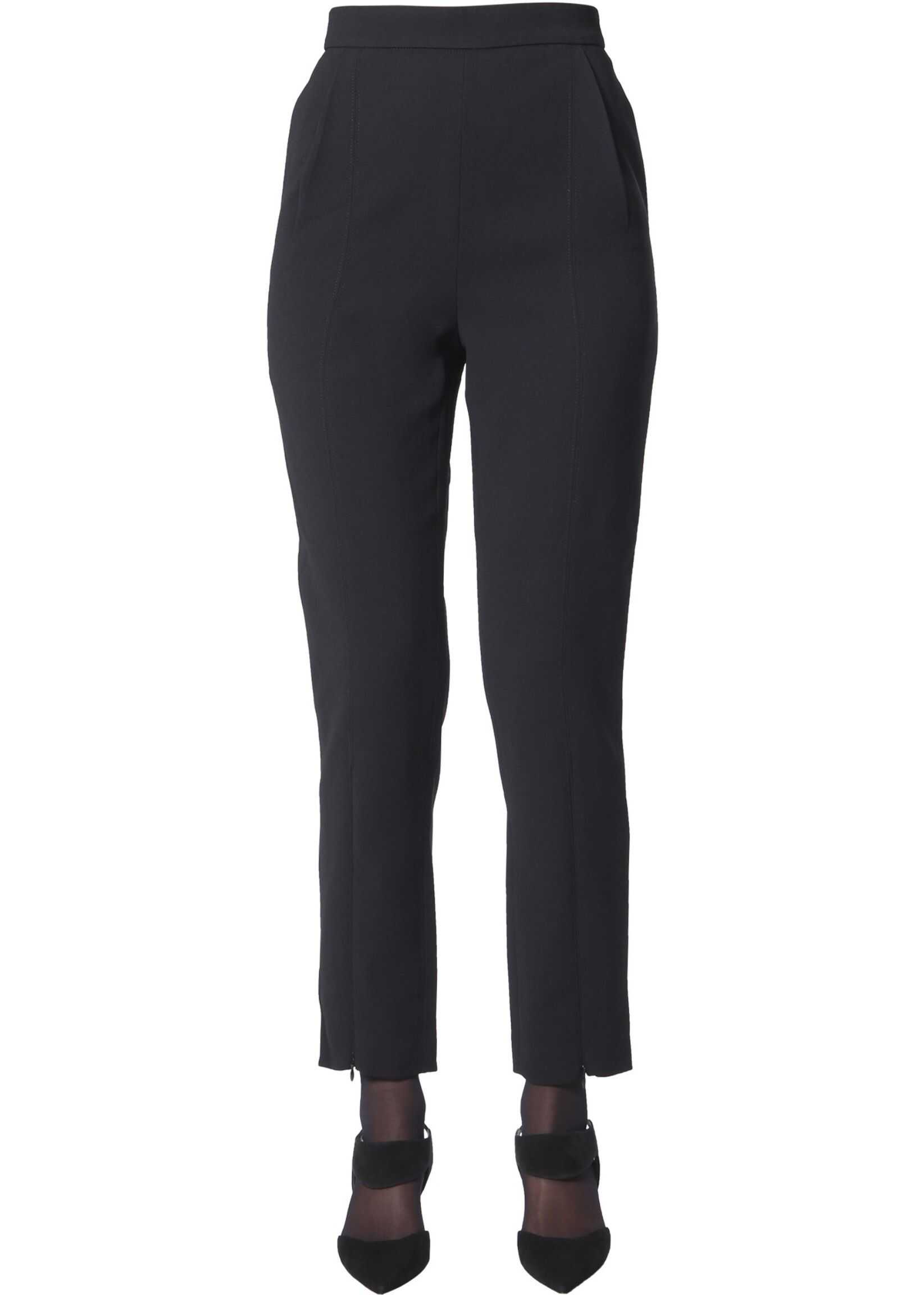 Self-Portrait Crêpe Pants BLACK