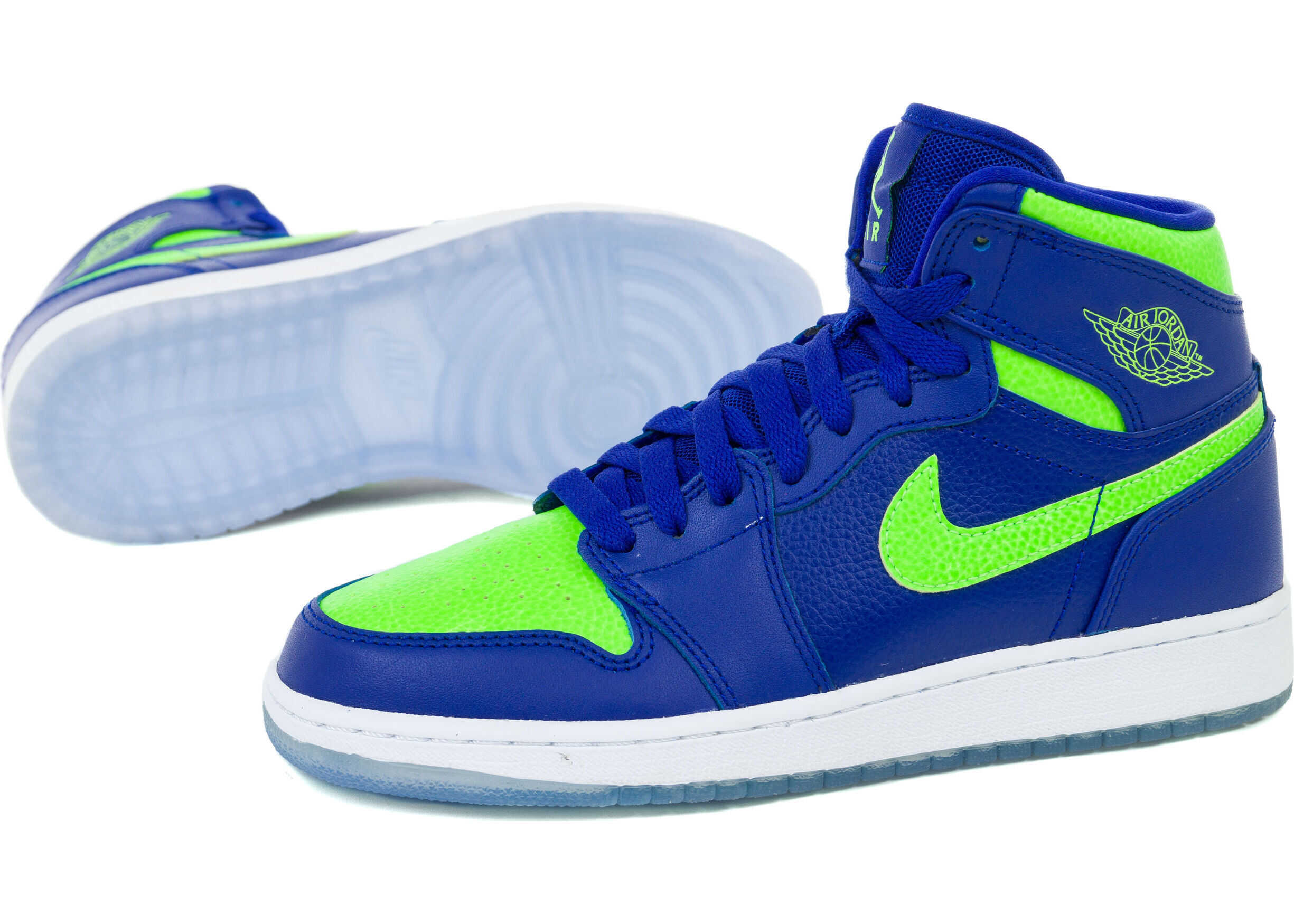 Sneakers Nike Air Jordan 1 Mid BG Albastru Baieti - Boutique Mall Romania