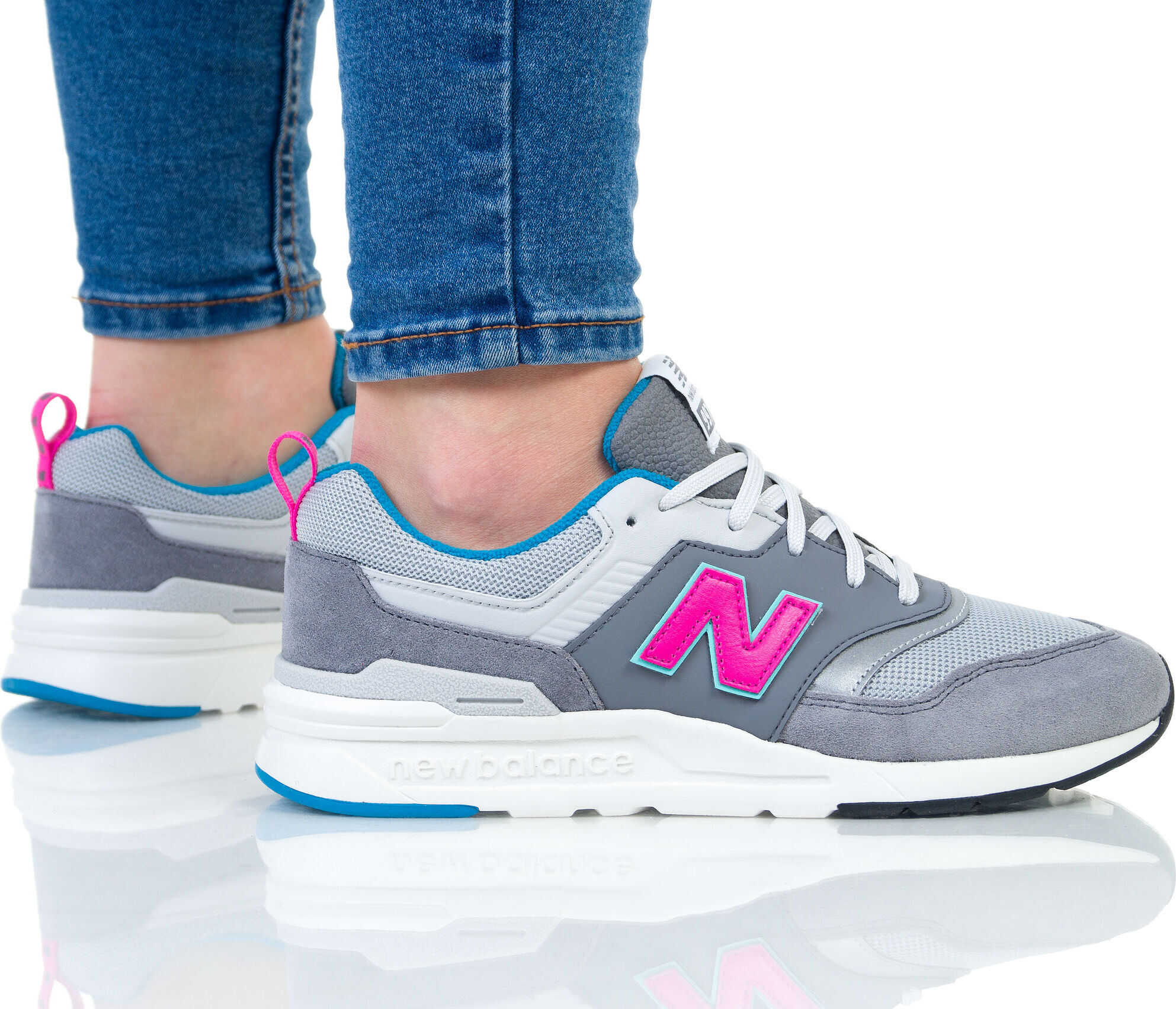 New Balance GR997Hv1 (Big Kid) Gri/Argintiu