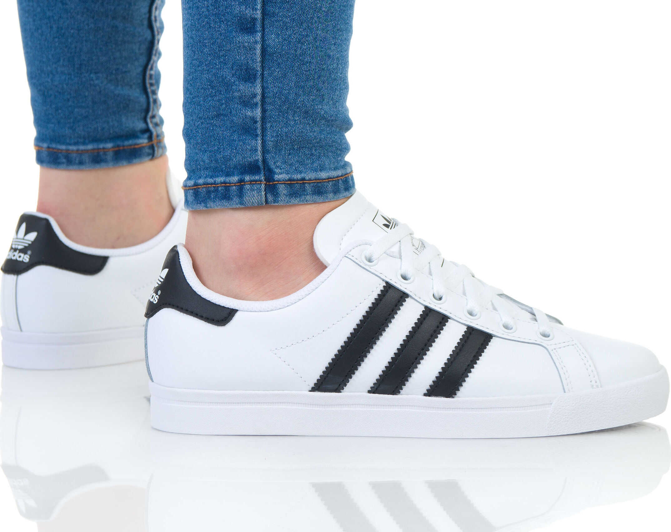 adidas Coast Star J Alb