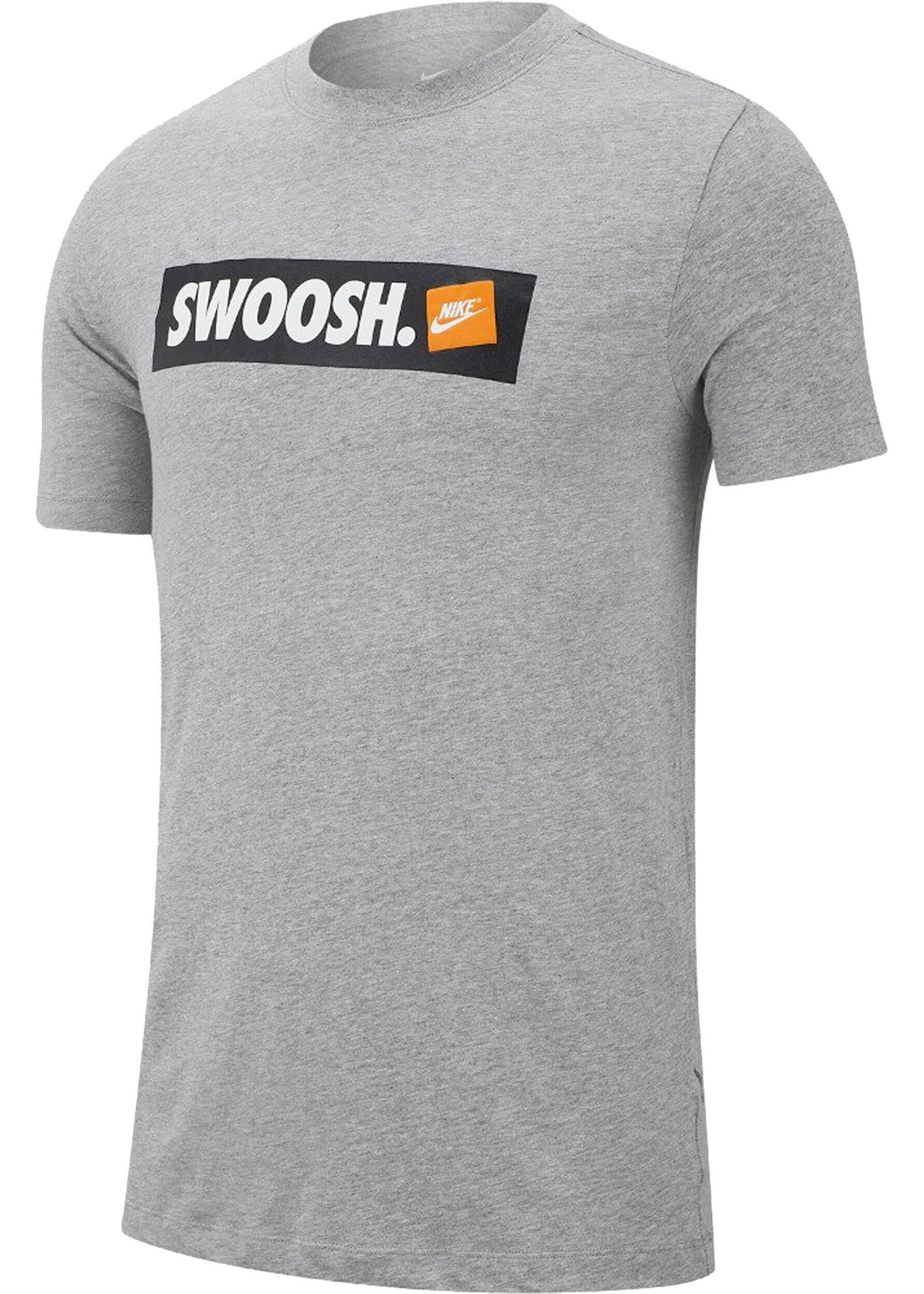 Nike SS M Nsw Tee Swoosh Bmpr Stkr Athletic Gri/Argintiu