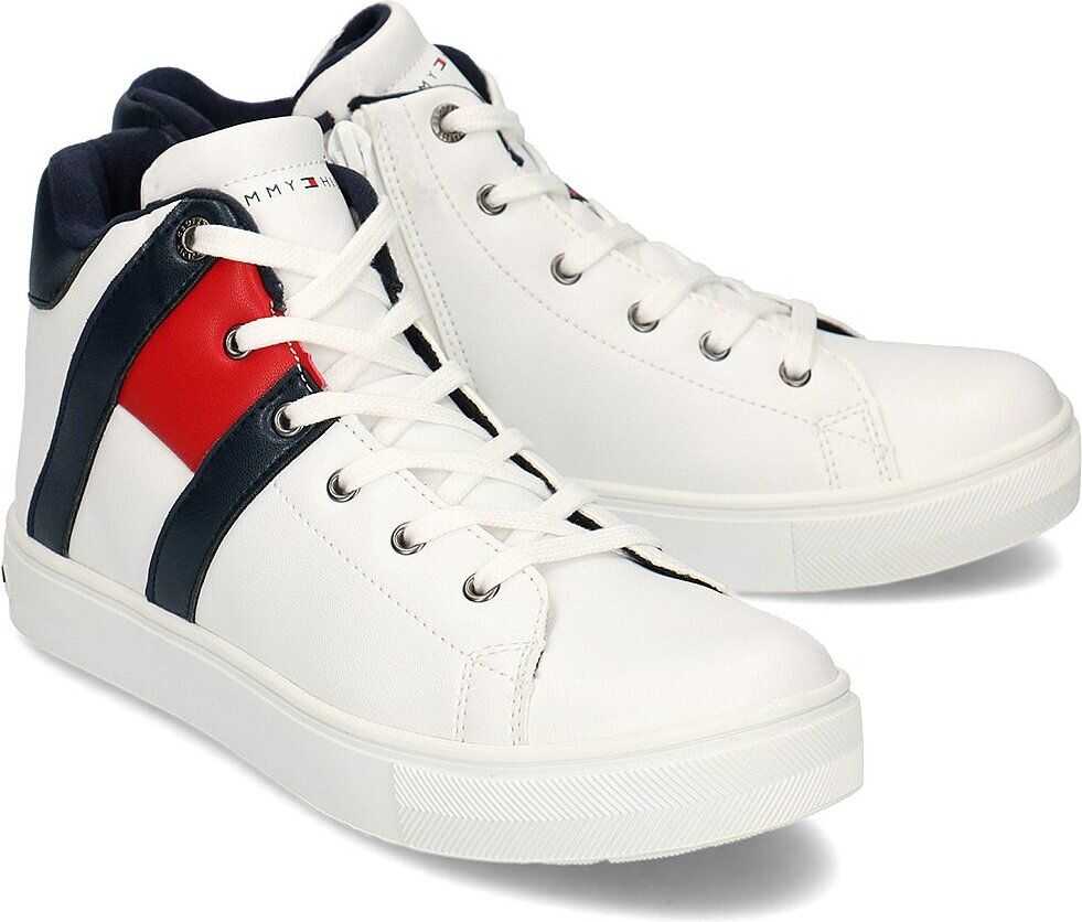 Tommy Hilfiger High Top Lace-Up Biały