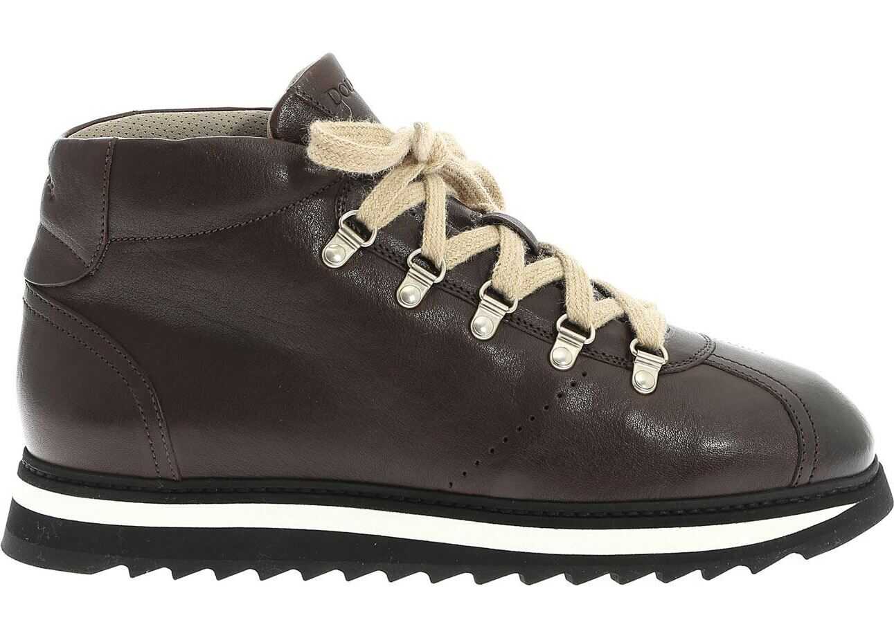 Doucal's Brown Shoes With Logo Brown
