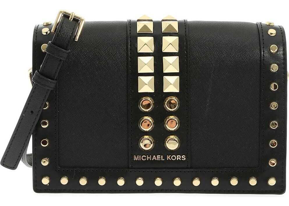 Michael Kors Cece Bag In Black Leather Black