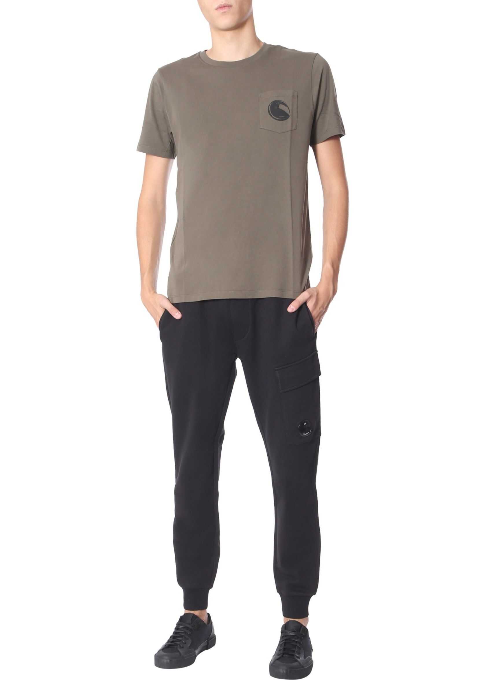 C.P. COMPANY Round Neck T-Shirt GREEN