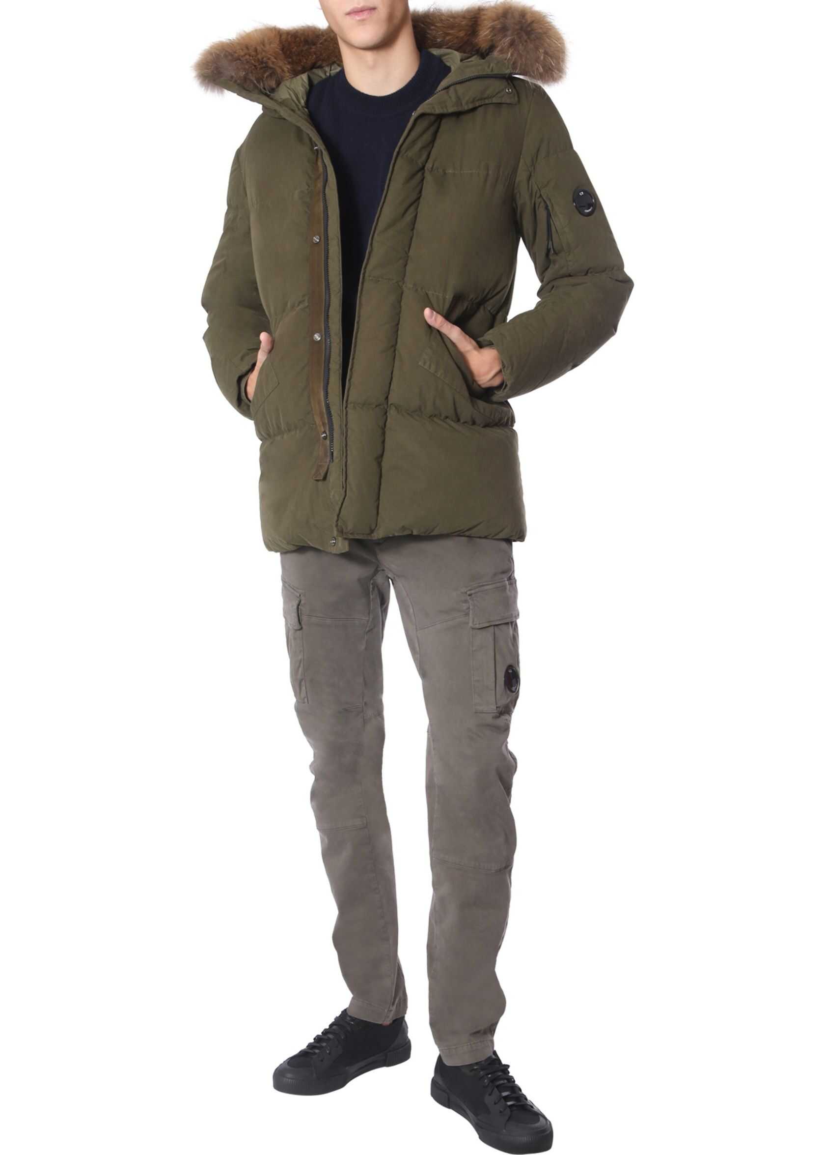C.P. COMPANY 50 Wire Long Jacket GREEN