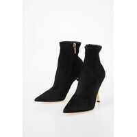 Botine 10cm Stretch Suede Boots Femei