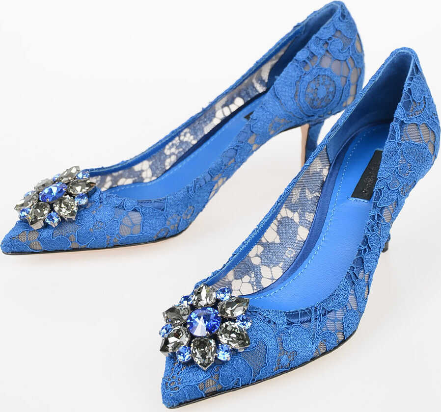 Dolce & Gabbana 6cm Lace charmant BELLUCCI Pumps BLUE