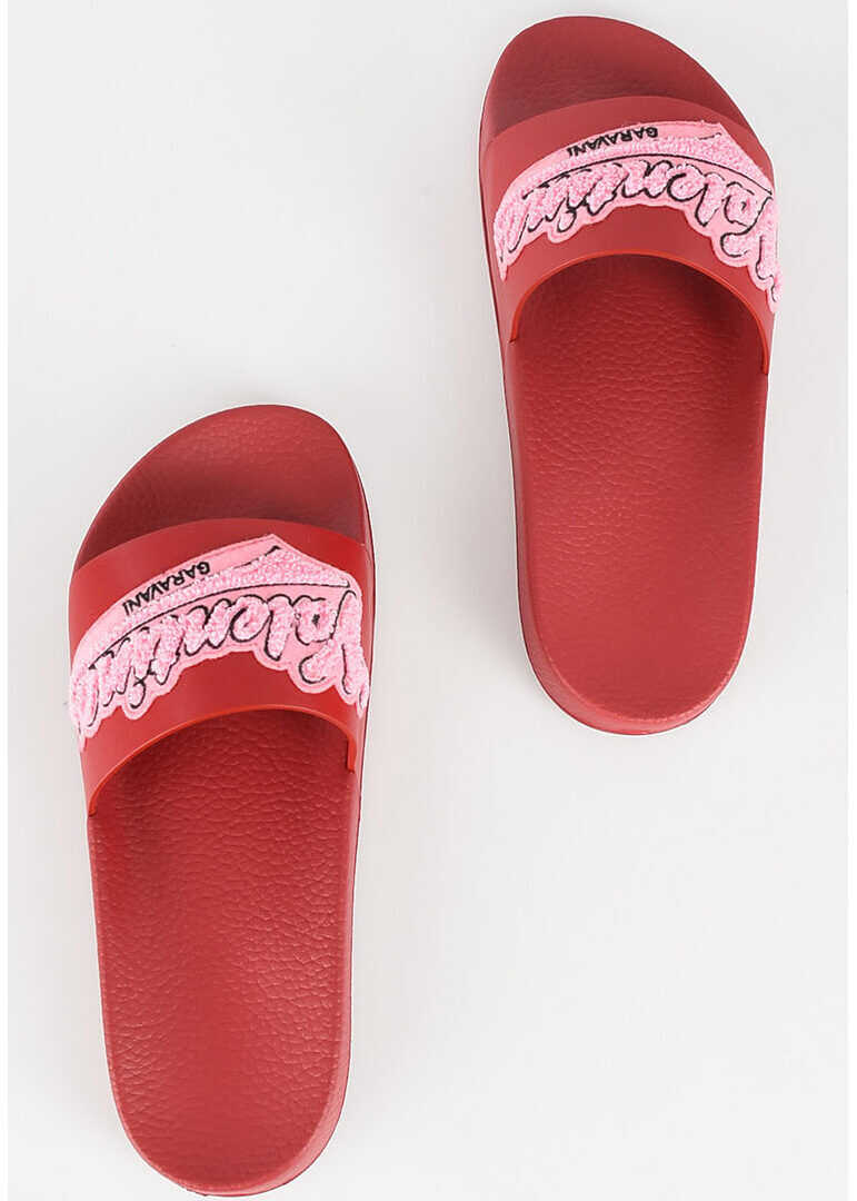 Valentino Garavani GARAVANI Embroidered Slipper RED