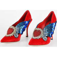 Pantofi stiletto 11cm Decolletè LORI with Strass and Sequins Femei