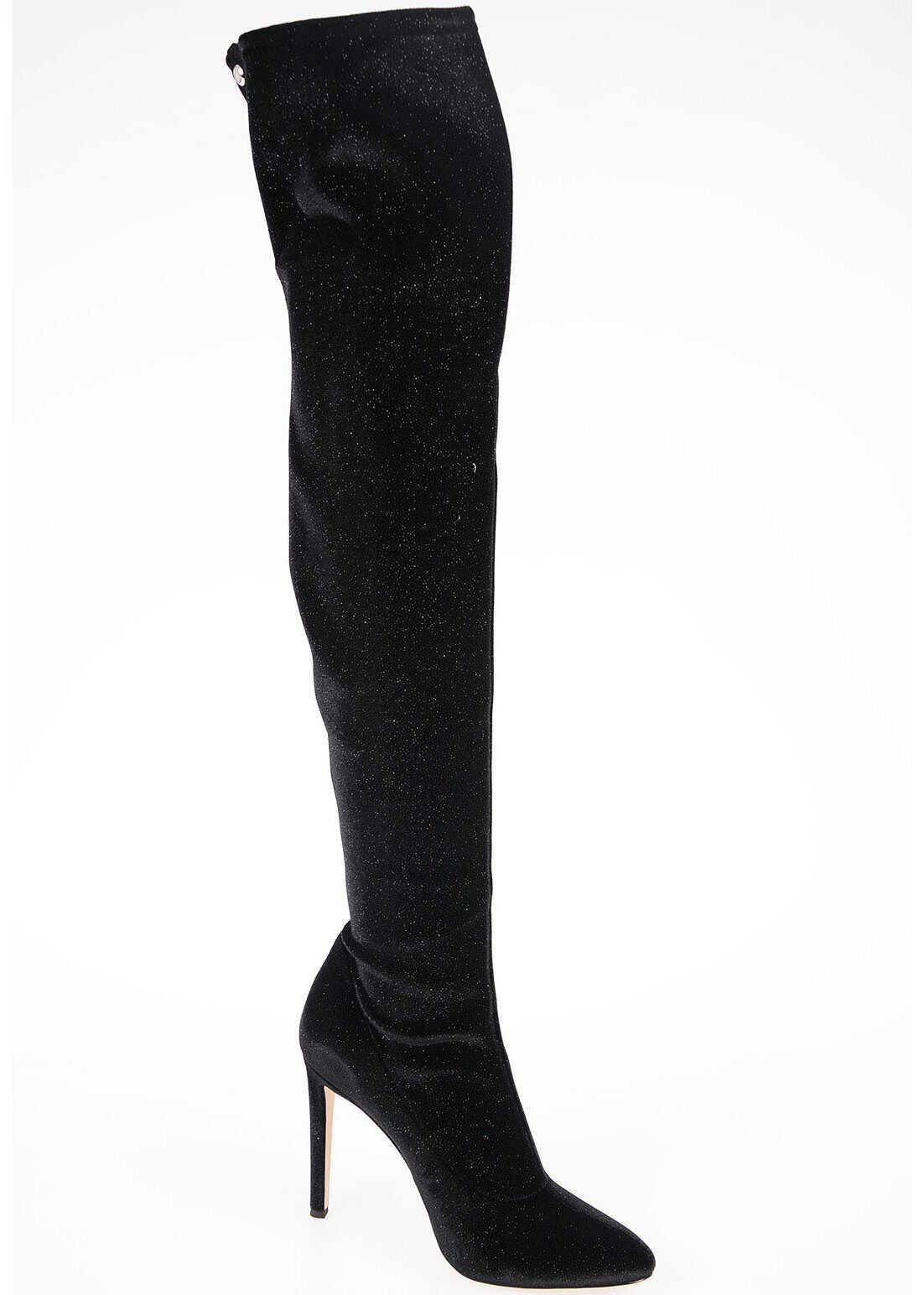 Cizma Giuseppe Zanotti 11cm BIMBA Glitter Boots BLACK