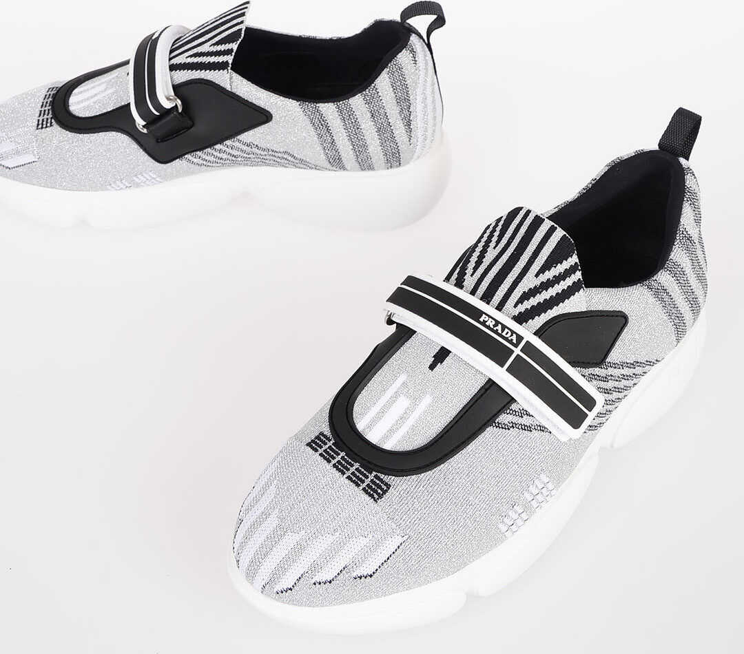 Prada Nylon Sneakers SILVER