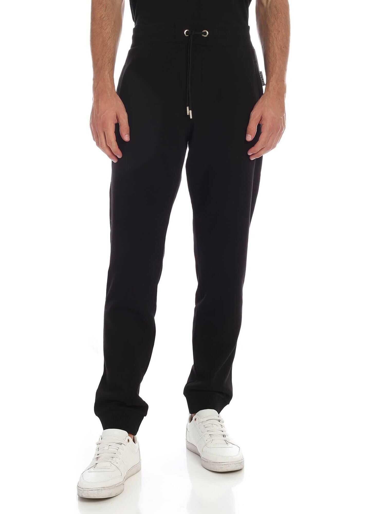 Versace Jeans Couture Track Pants In Black Black