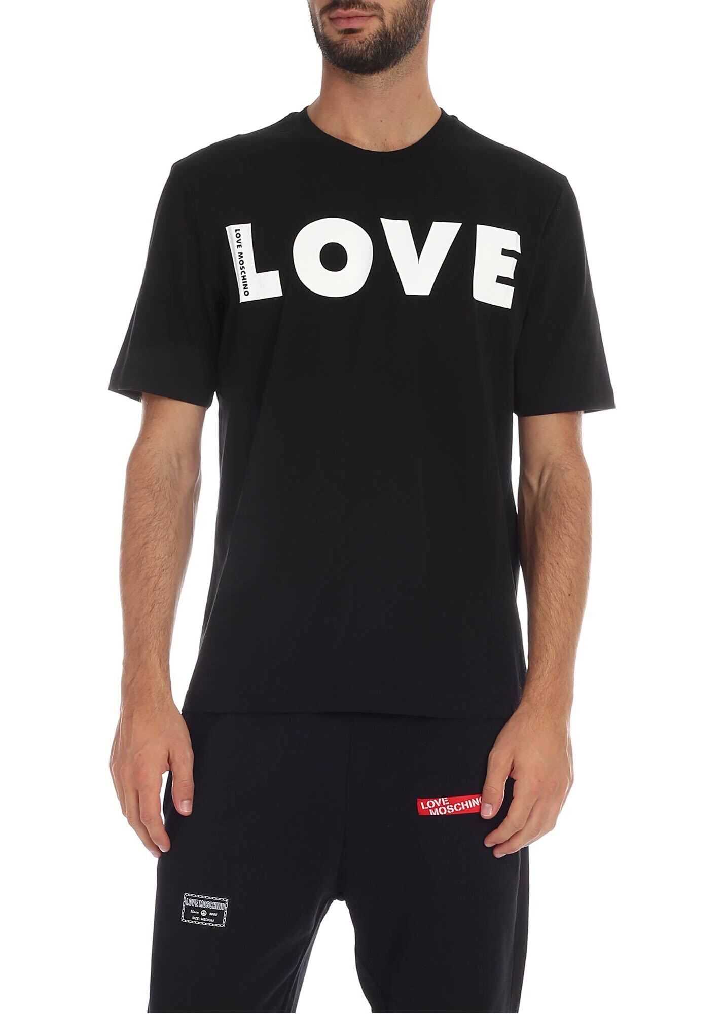 LOVE Moschino Love T-Shirt In Black Black